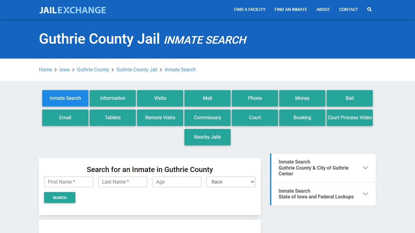 Guthrie County Jail, IA Inmate Search: Roster & Mugshots