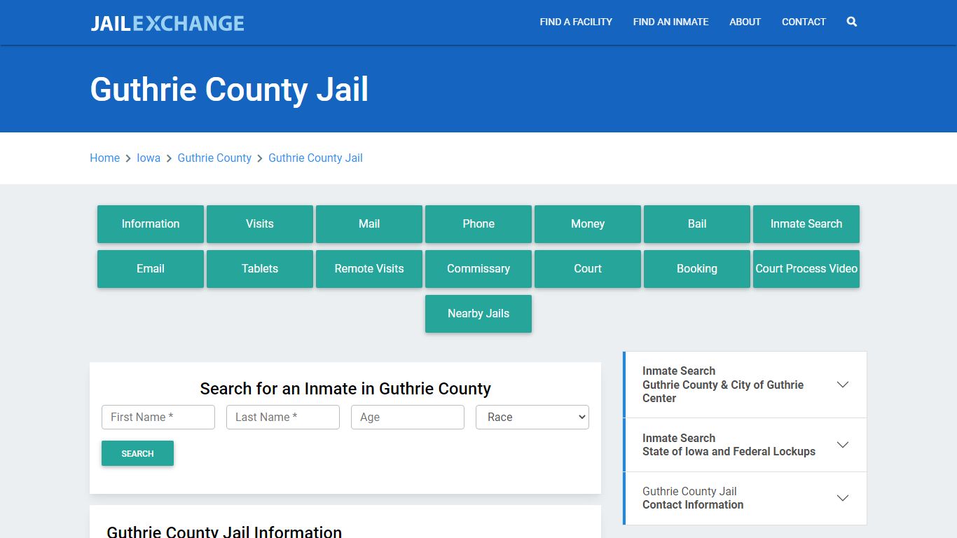 Guthrie County Jail Roster Lookup, IA, Inmate Search